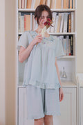 Cotton Candy Ruffled Adult Short Sleeve Set