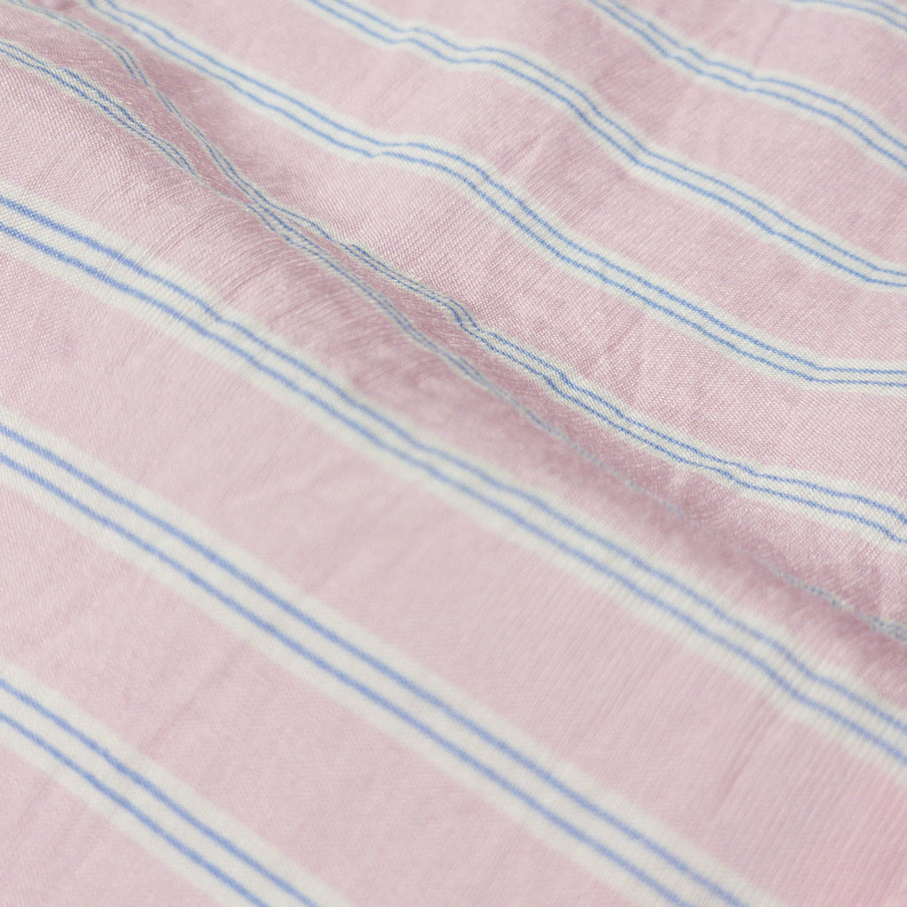 Cotton Candy Pink Ruffled Collared Short Sleeve Set
