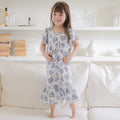 Blue Toile Short Sleeve Nightgown