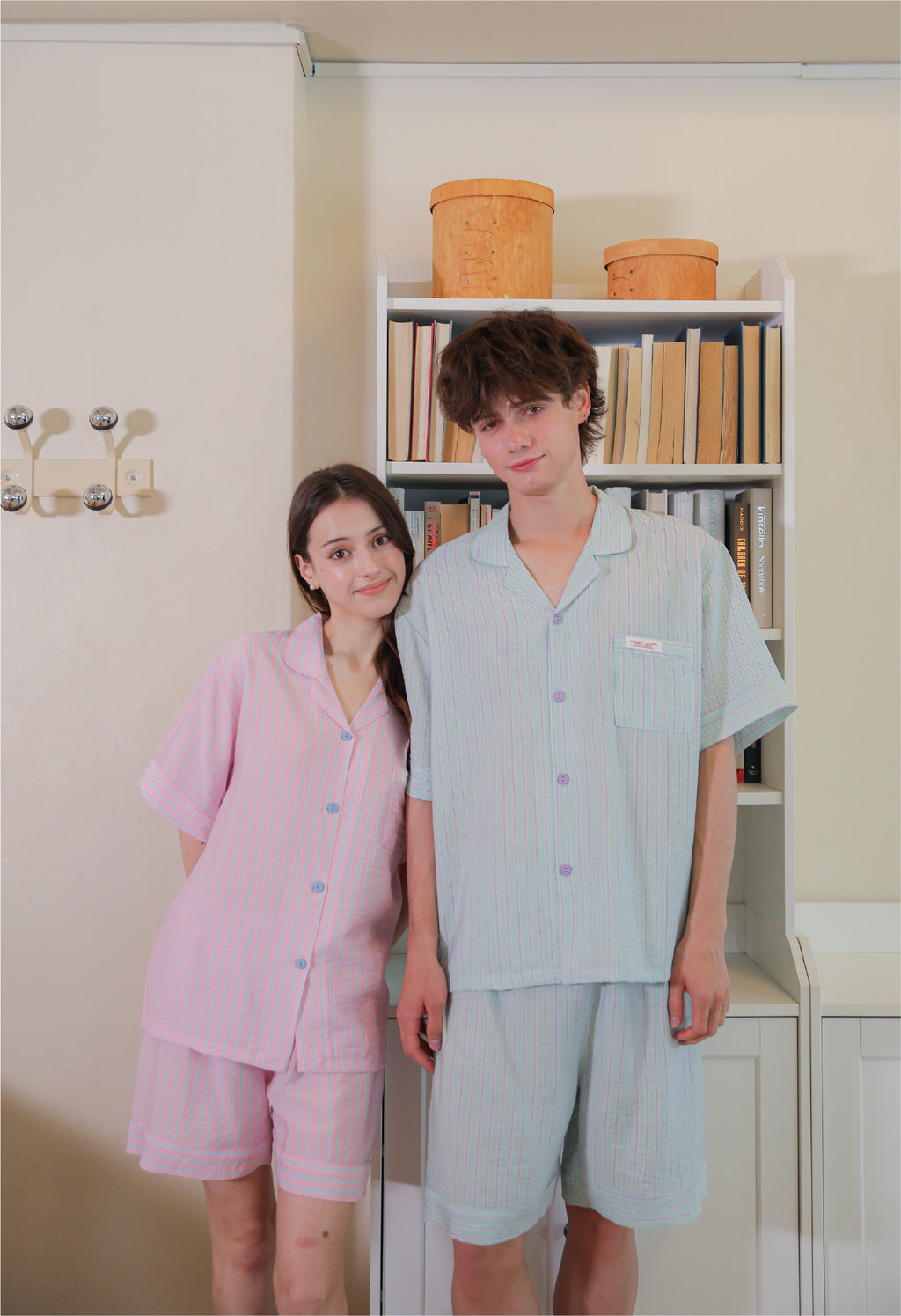 (Pre-order) Men's Cotton Candy Collared Short Sleeve Set
