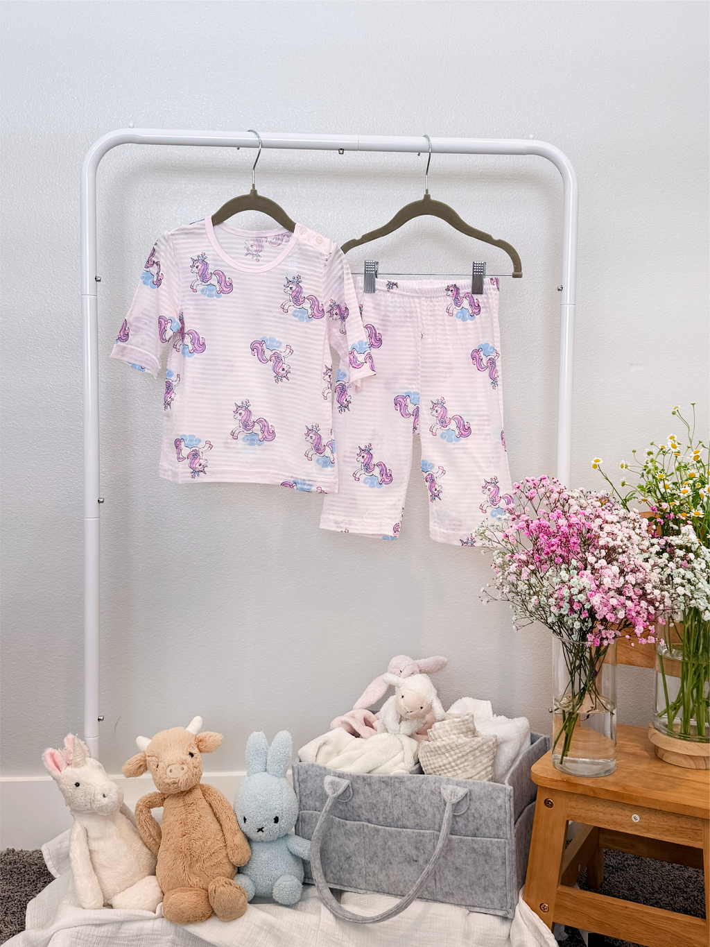 Unicorn Royalty Short Sleeve Set