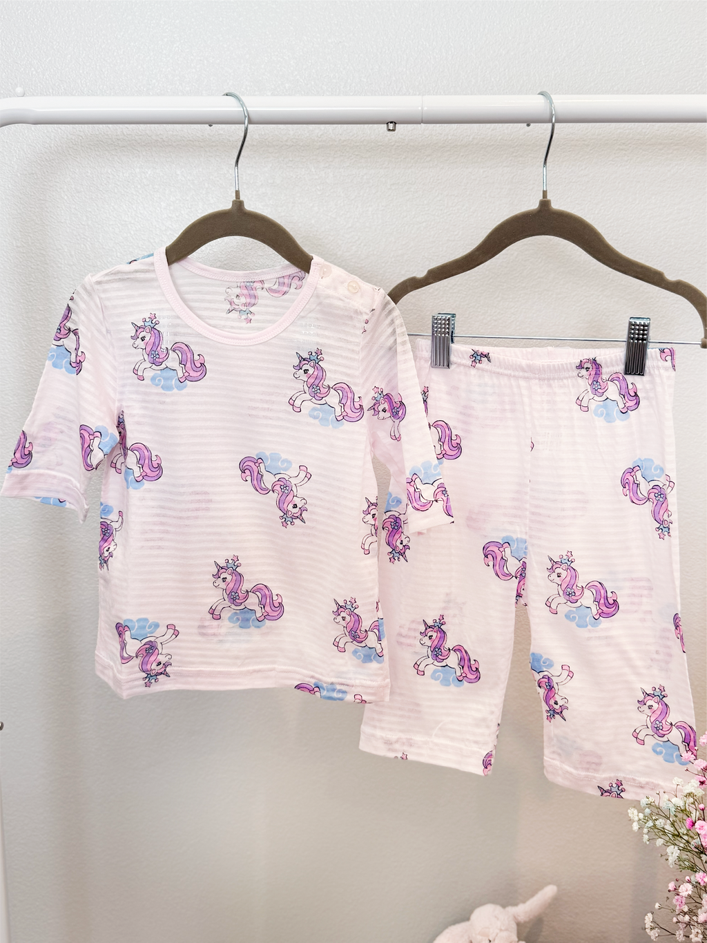 Unicorn Royalty Short Sleeve Set