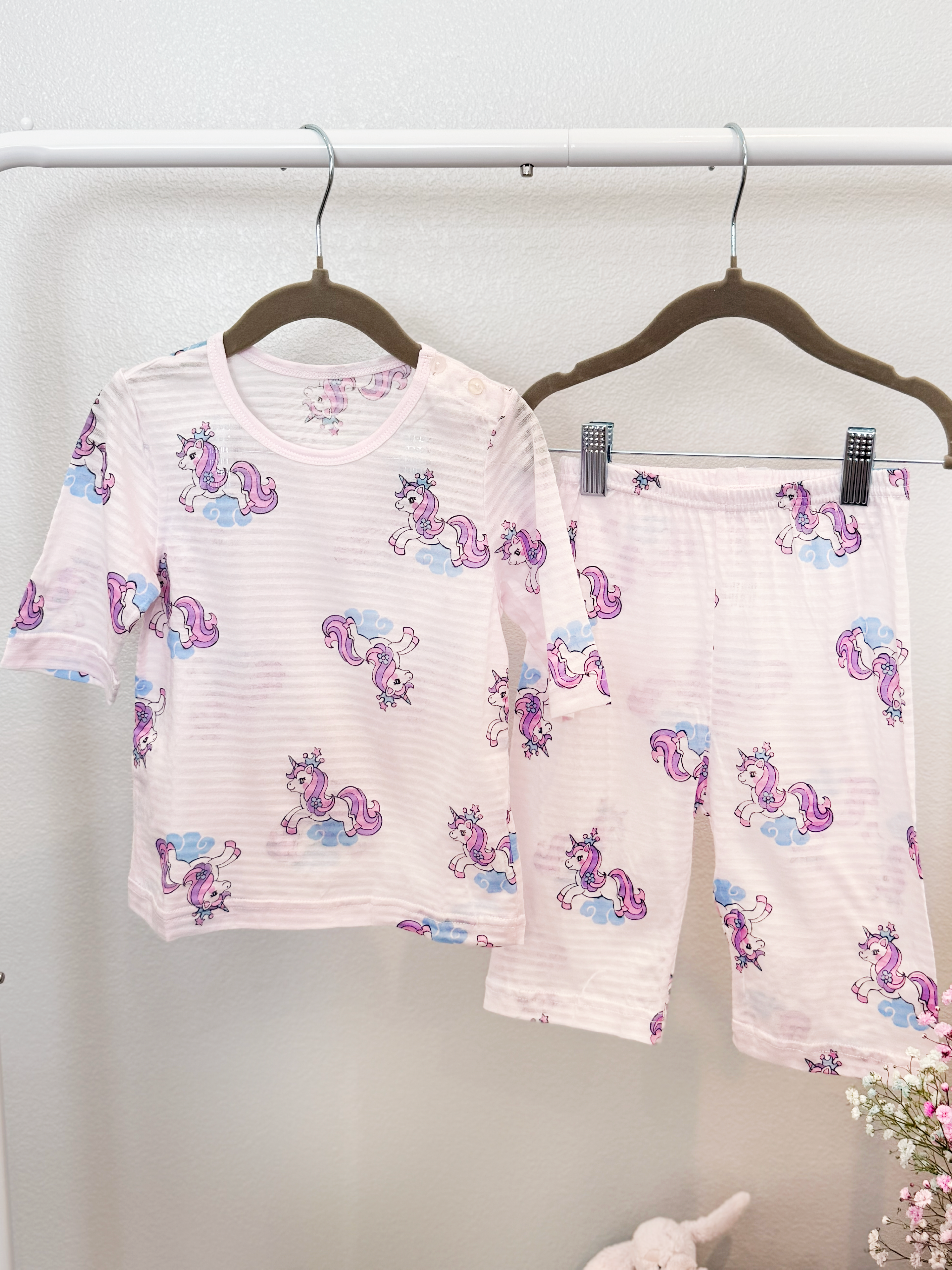 Unicorn Royalty Short Sleeve Set