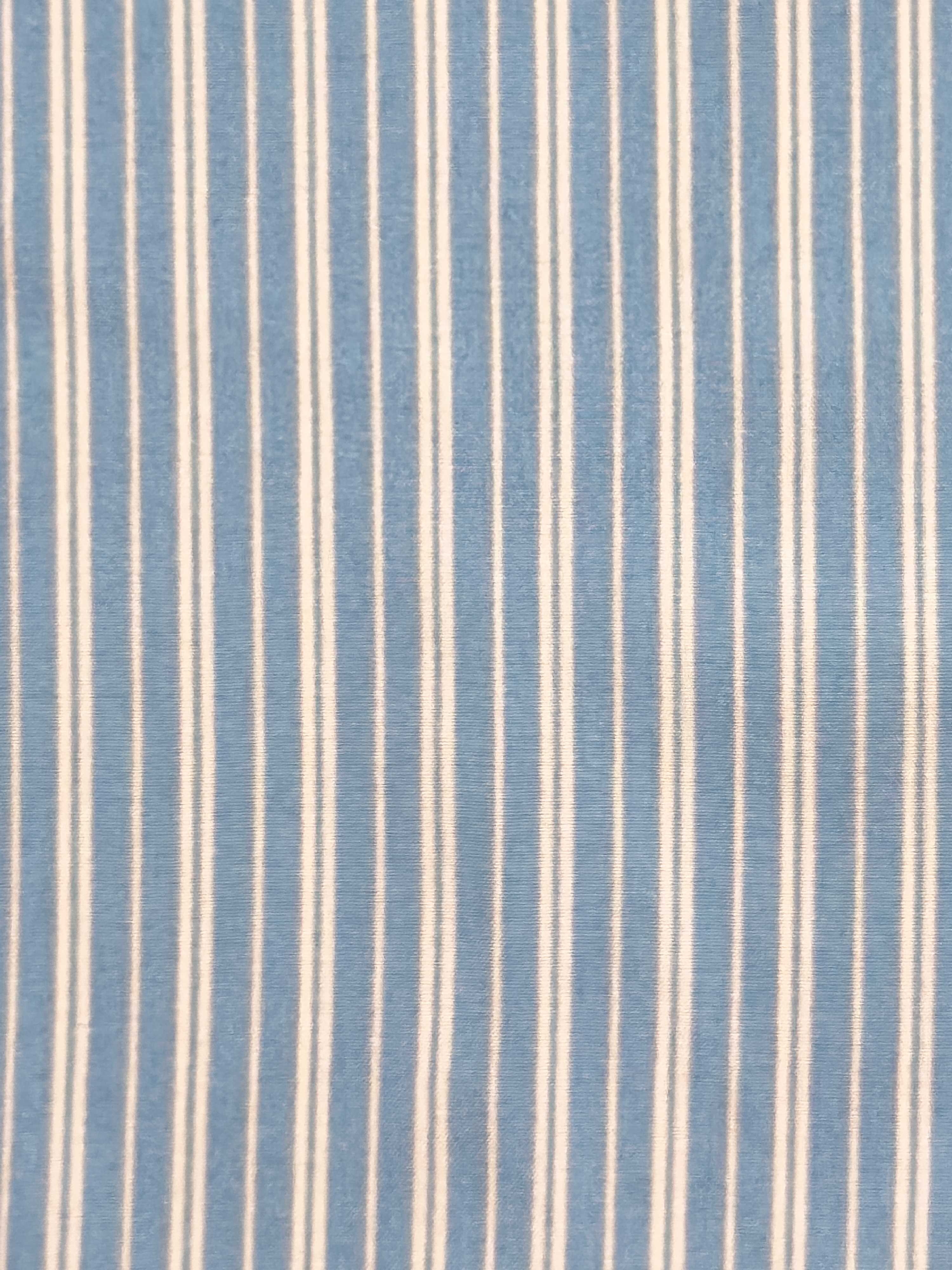 Collared Long Sleeve Set - Blue Stripe