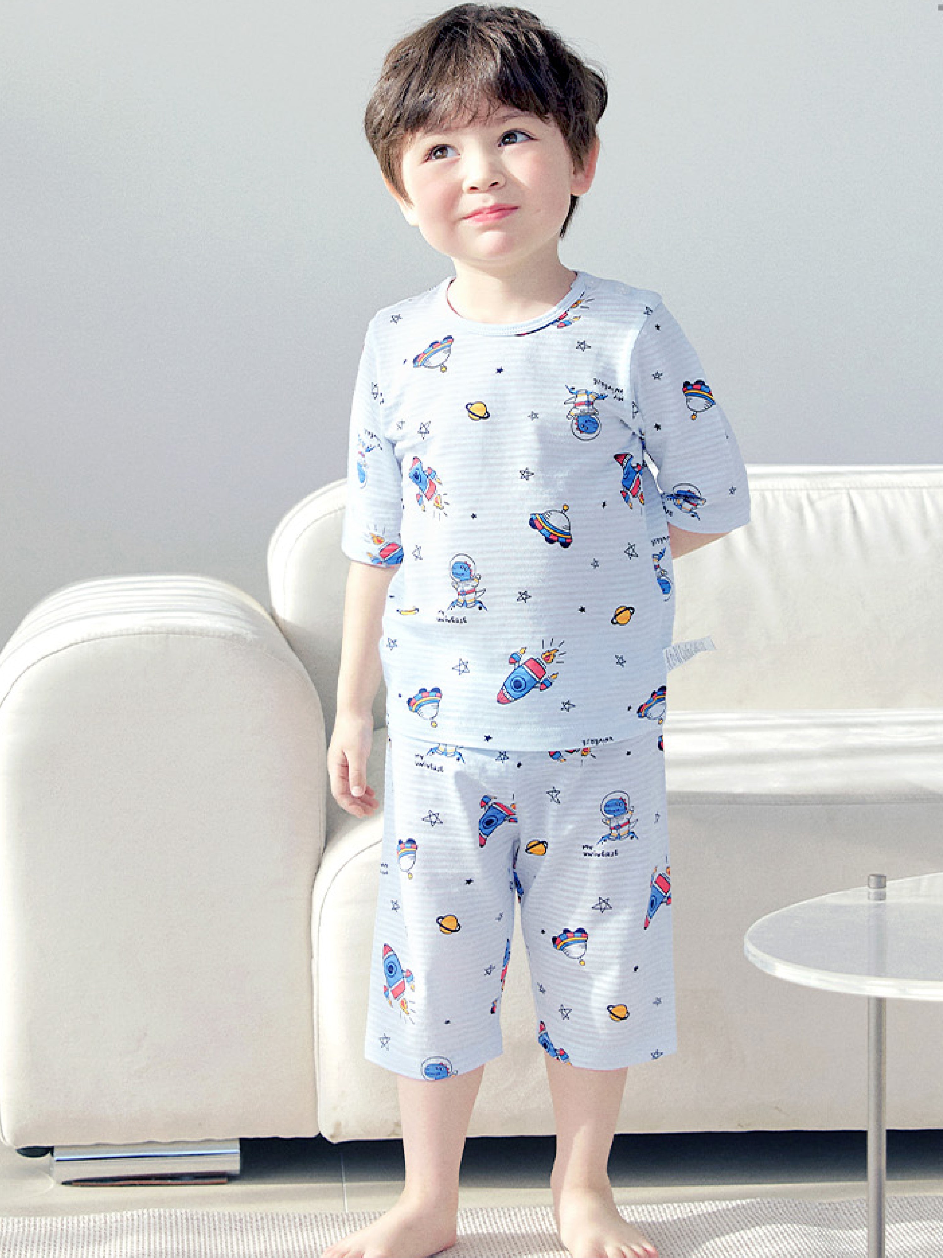 Dino Blast Off Short Sleeve Set