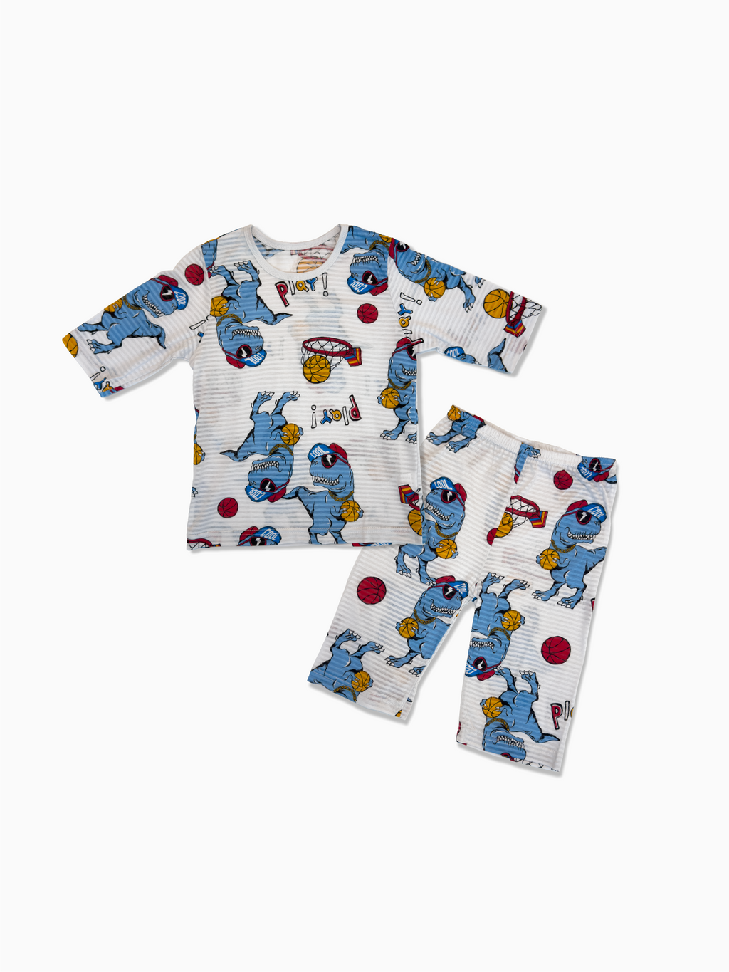 Dino Dunk Squad Short Sleeve Set
