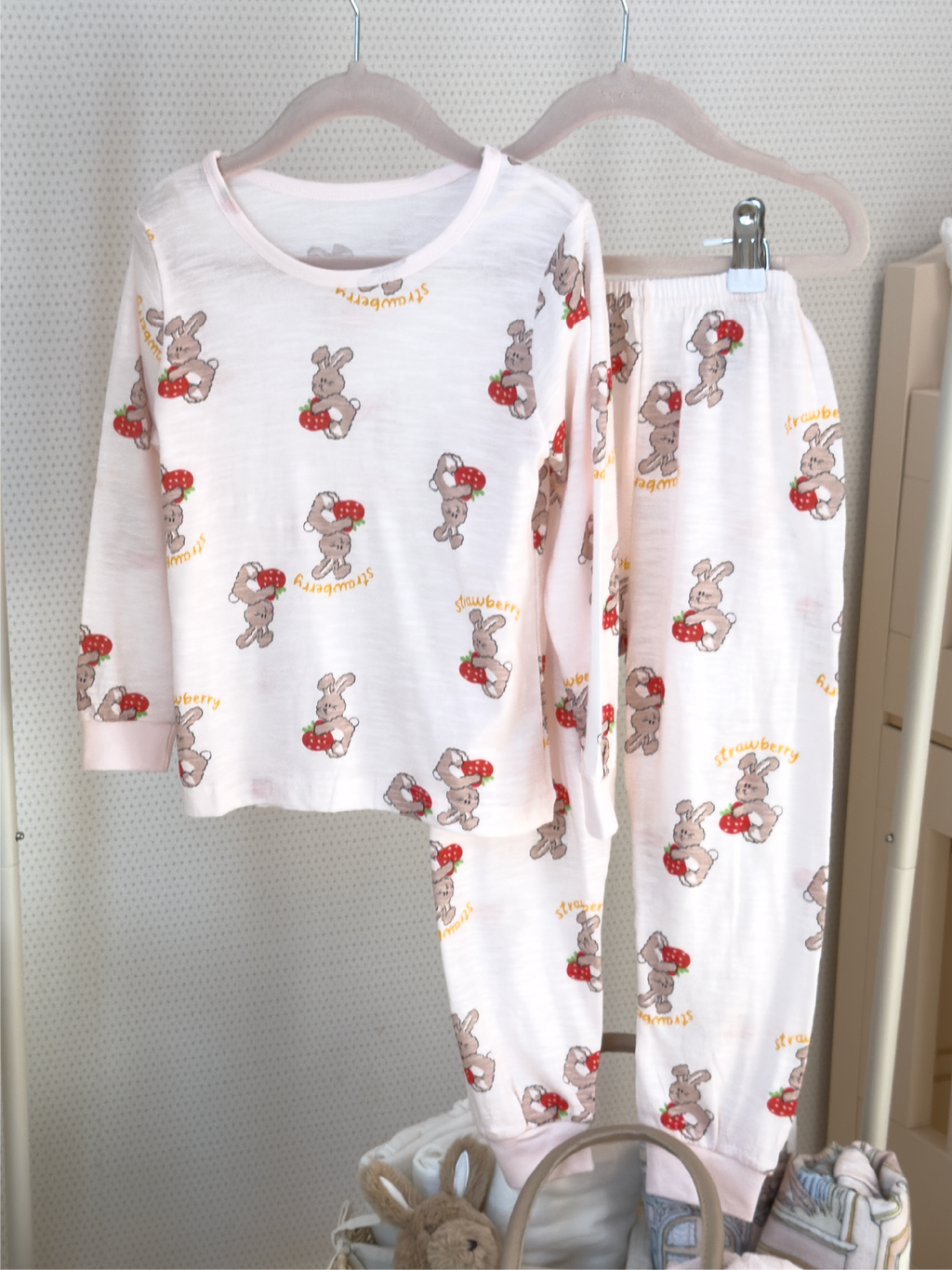 Bunny Loves Berries Long Sleeve Set