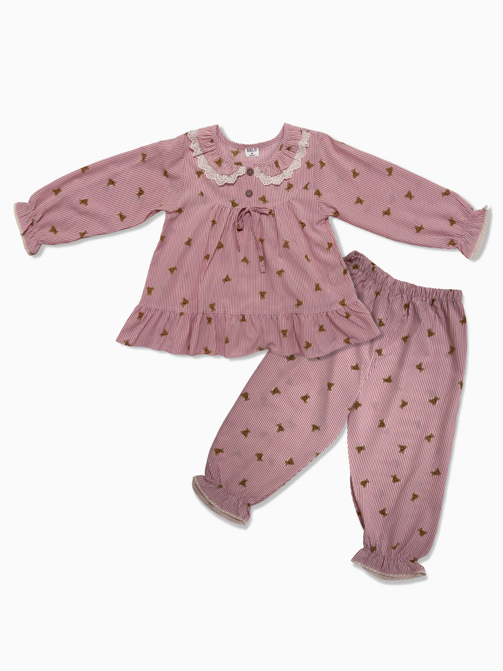 Little Teddy Love - Lace Long Sleeve Set