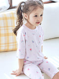 Rainbow Blossom Modal Short Sleeve Set