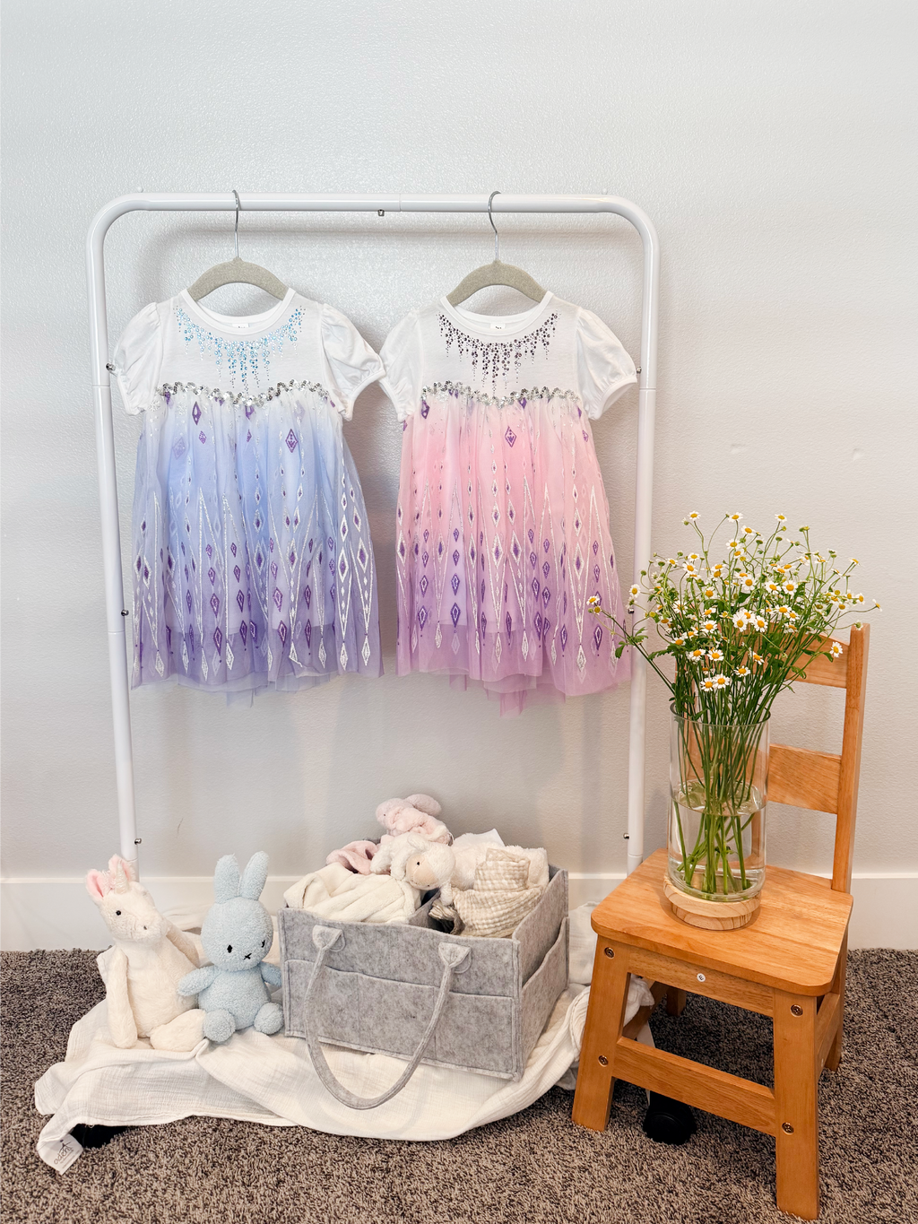 Snow Queen in the Summer Dress with Removable Cape