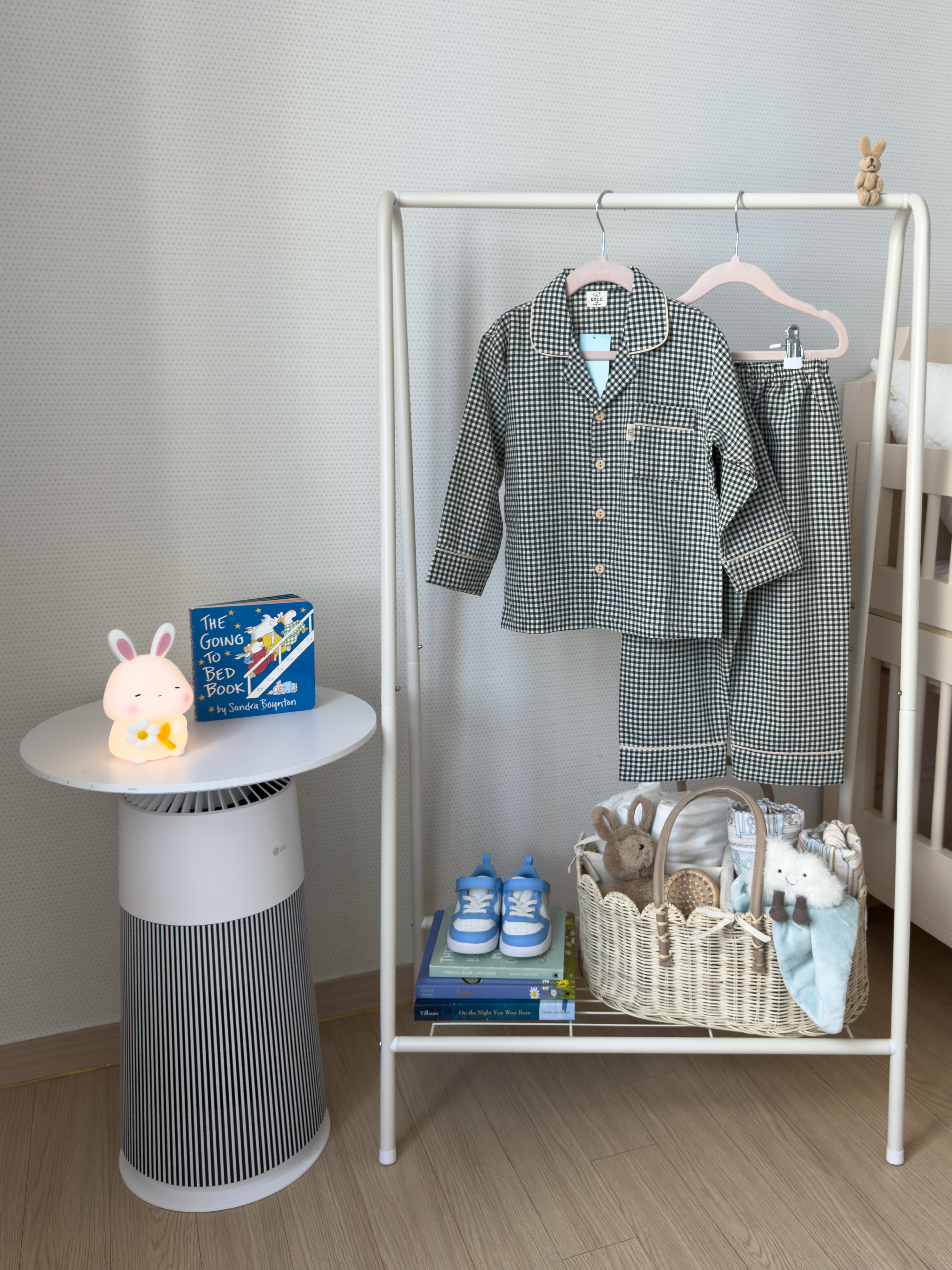 Checkered Collared Long Sleeve Set