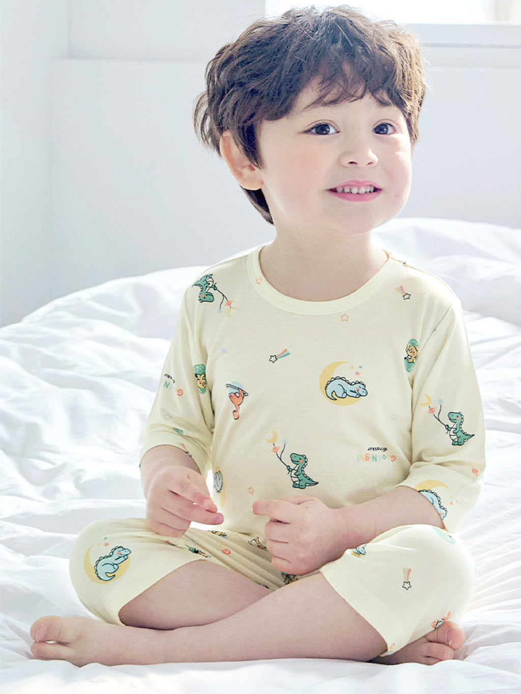 Cosmic Dino Modal Short Sleeve Set