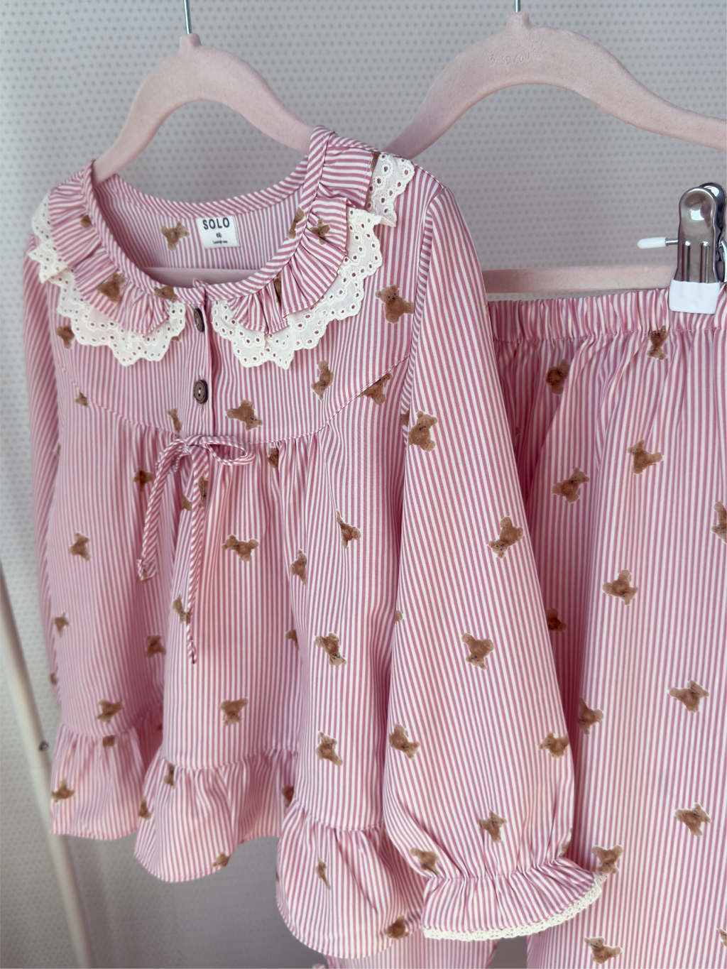 Little Teddy Love - Lace Long Sleeve Set