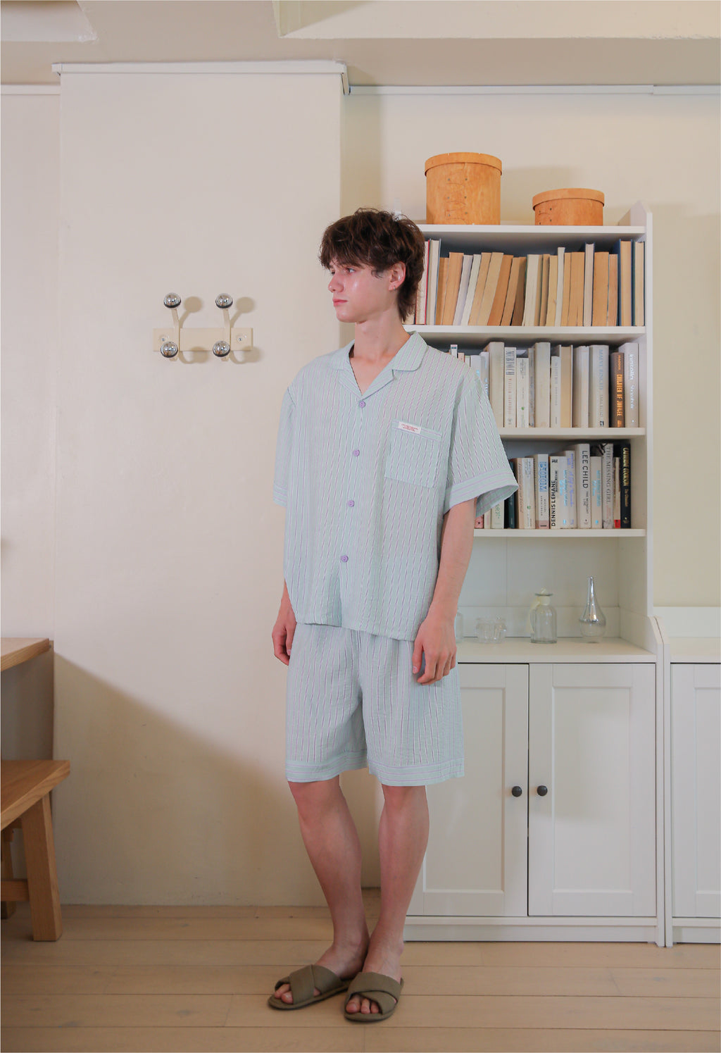 (Pre-order) Men's Cotton Candy Collared Short Sleeve Set