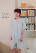 (Pre-order) Men's Cotton Candy Collared Short Sleeve Set