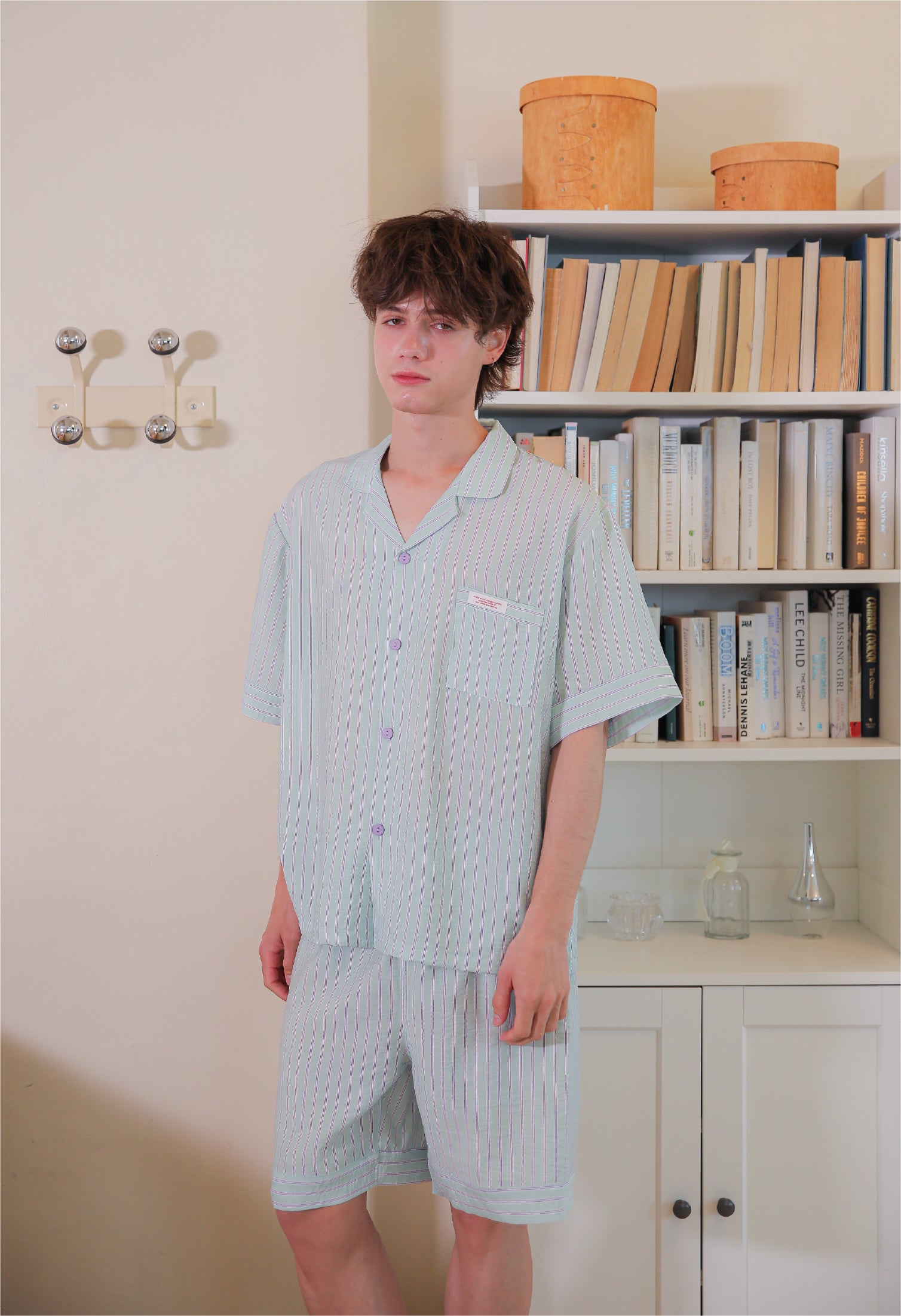 (Pre-order) Men's Cotton Candy Collared Short Sleeve Set