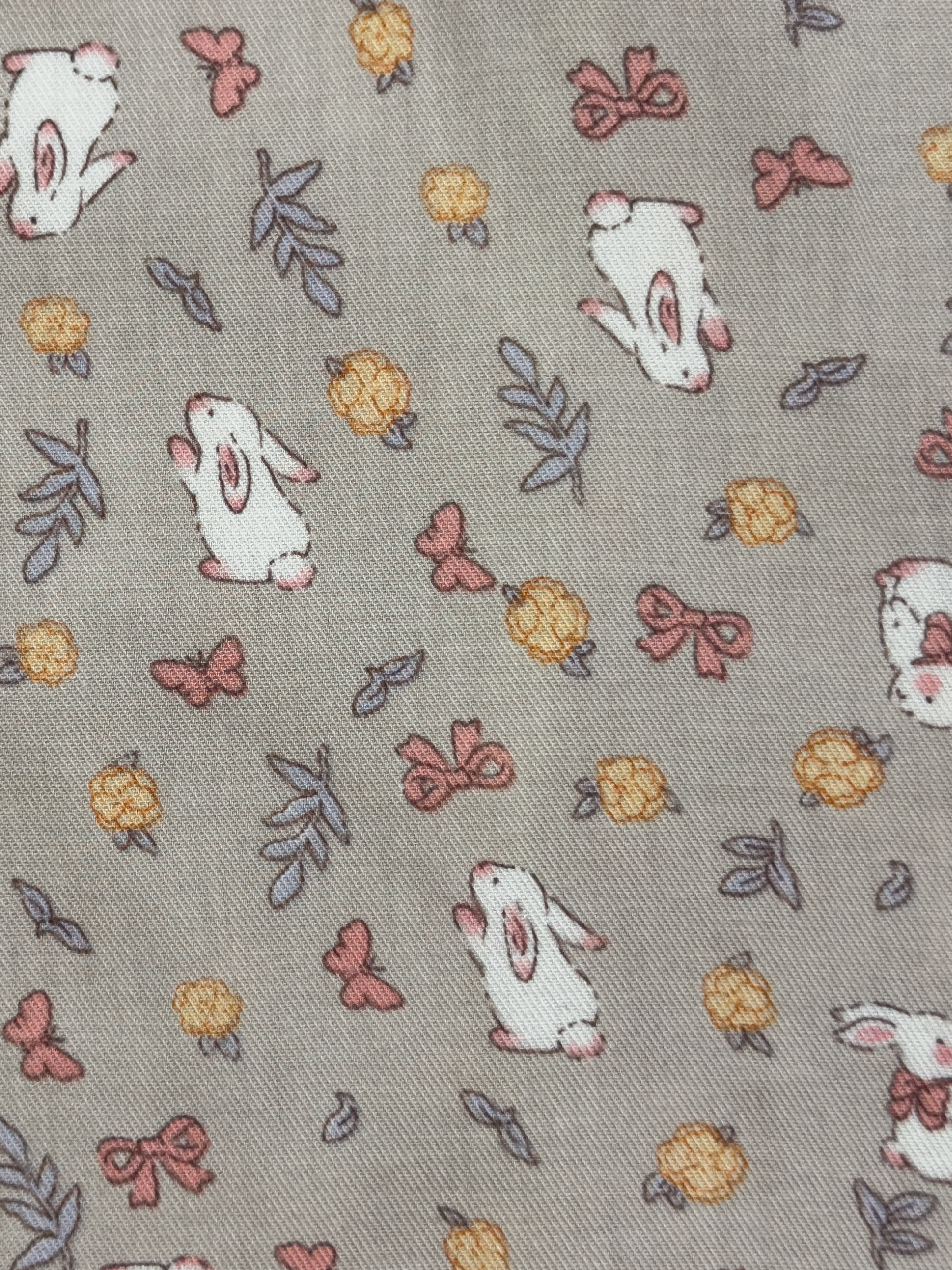 Garden Party Bunny Long Sleeve Nightgown