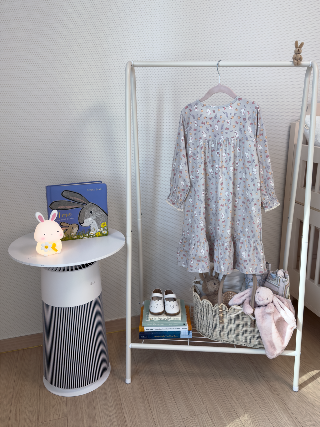 Garden Party Bunny Long Sleeve Nightgown
