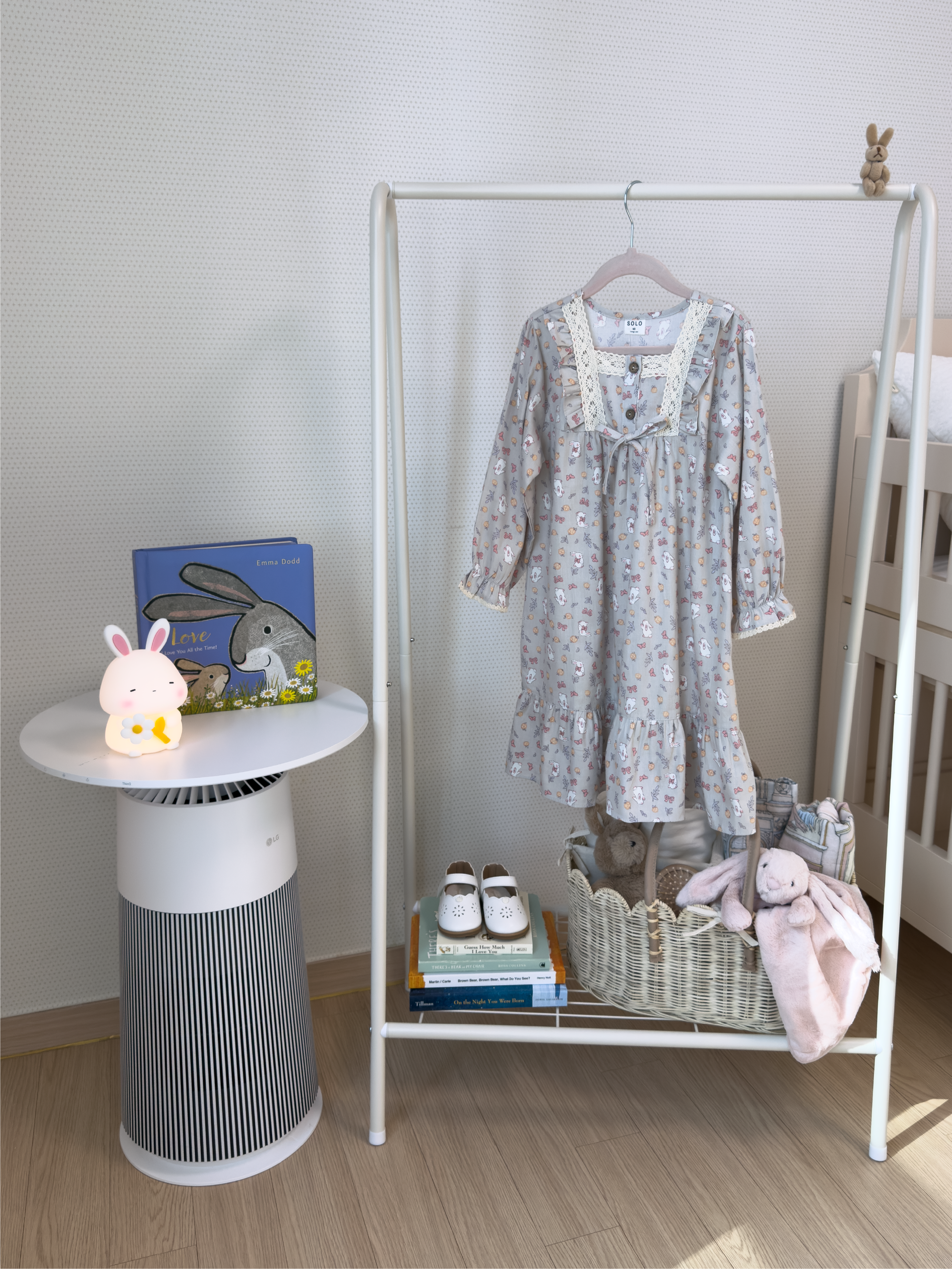 Lace Long Sleeve Set - Gray Rabbit