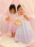 Snow Queen in the Summer Dress with Removable Cape