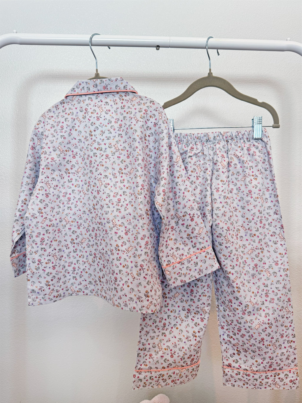 Secret Bunny Garden Collared Long Sleeve Set