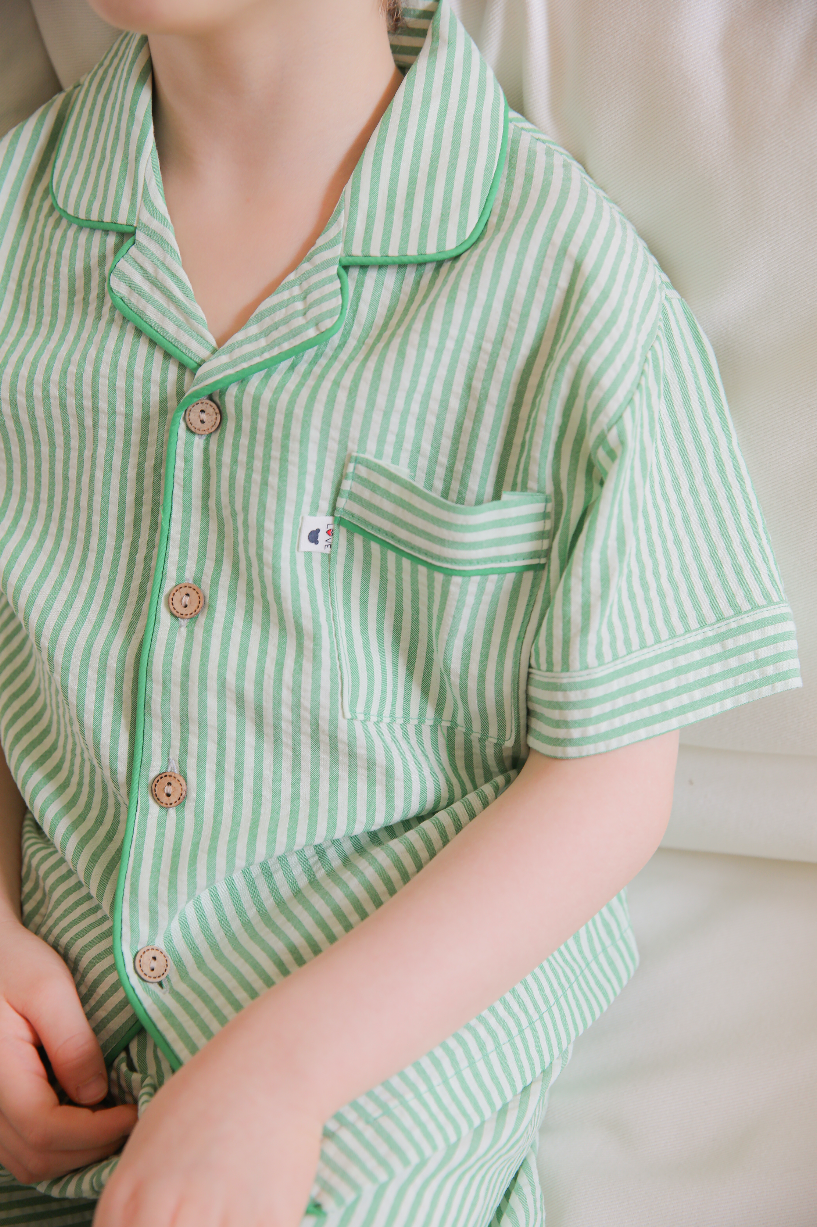 Clover Collared Short Sleeve Set