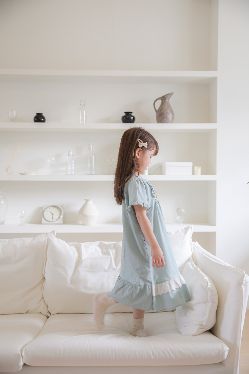 Little Mint Dream Short Sleeve Nightgown