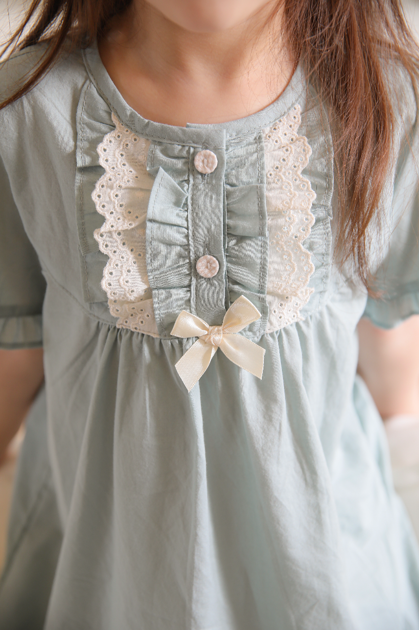 Little Mint Dream Short Sleeve Nightgown