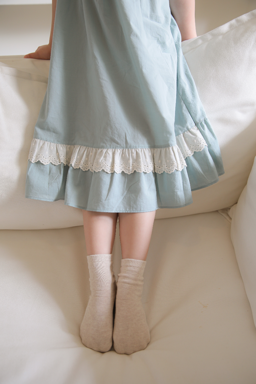 Little Mint Dream Short Sleeve Nightgown