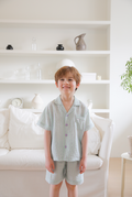 Cotton Candy Mint Collared Short Sleeve Set