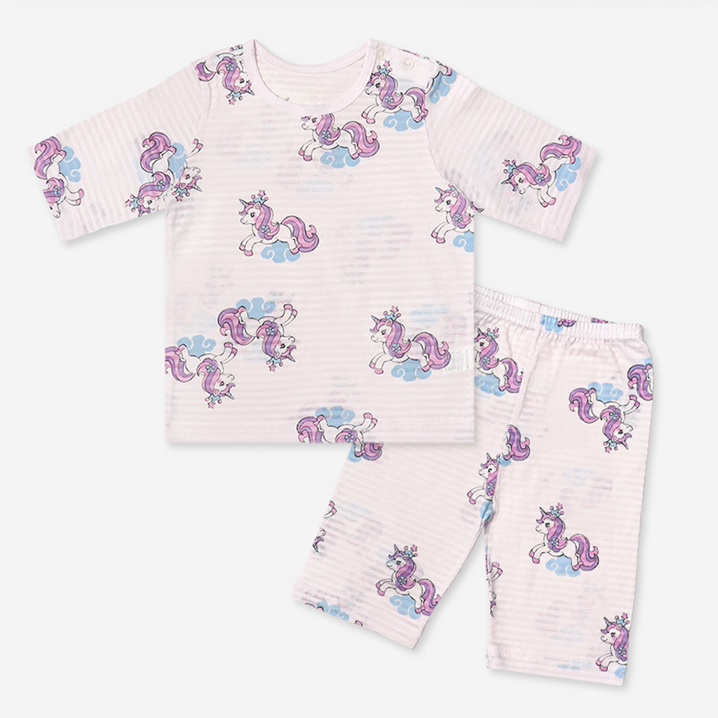 Unicorn Royalty Short Sleeve Set