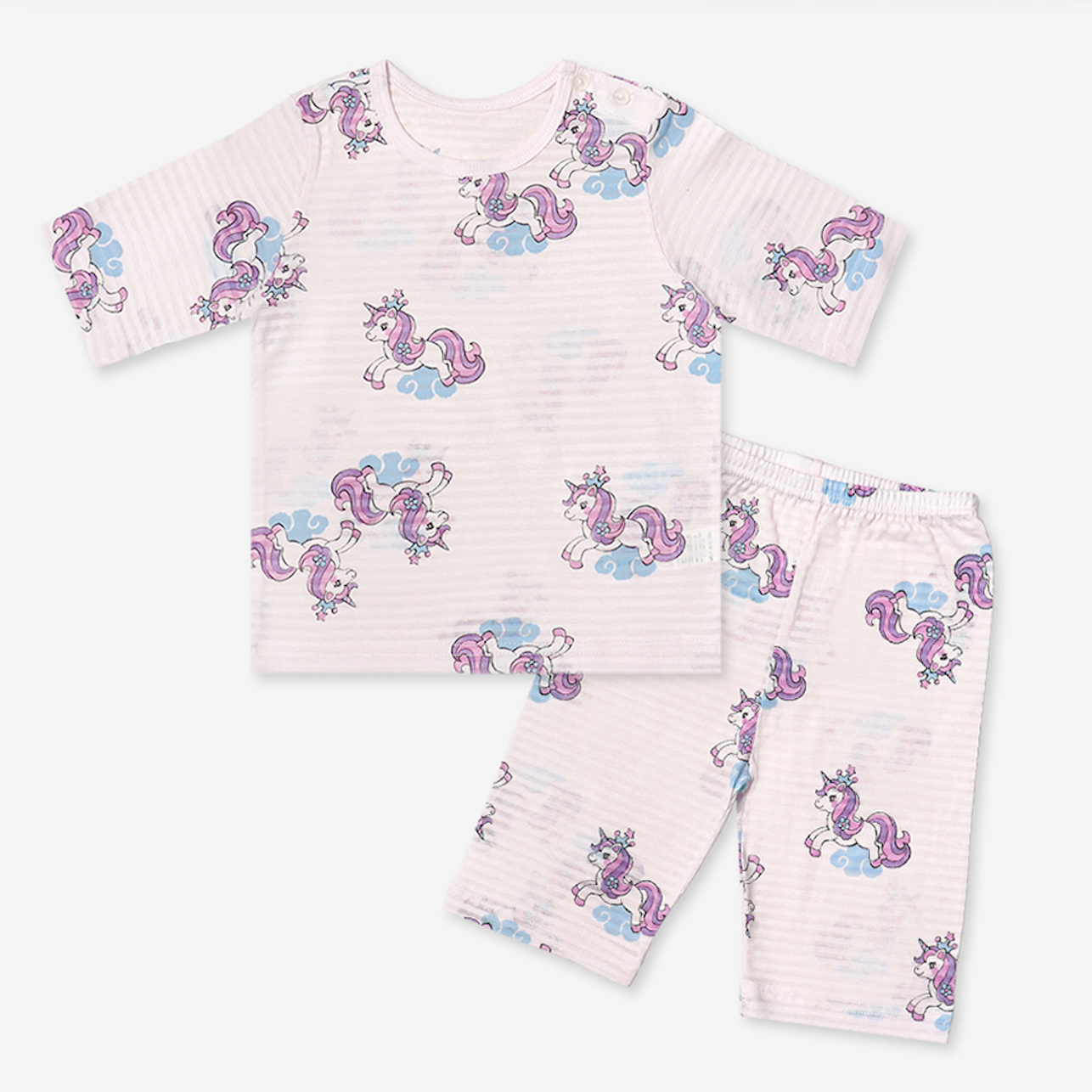 Unicorn Royalty Short Sleeve Set