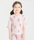 Pink Lovely Bunny Short Sleeve Set