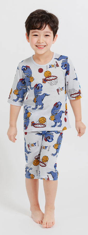 Dino Dunk Squad Short Sleeve Set