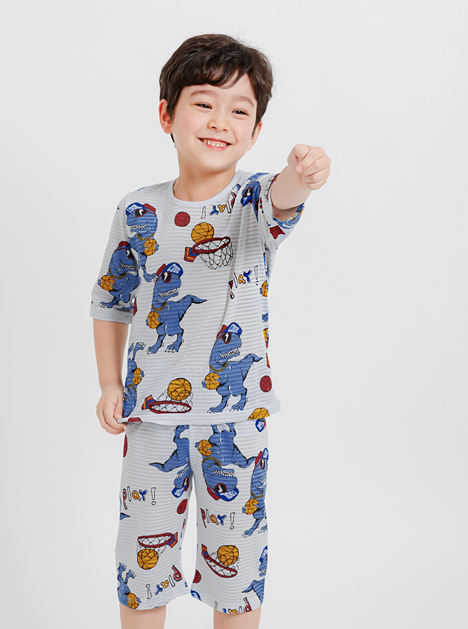Dino Dunk Squad Short Sleeve Set