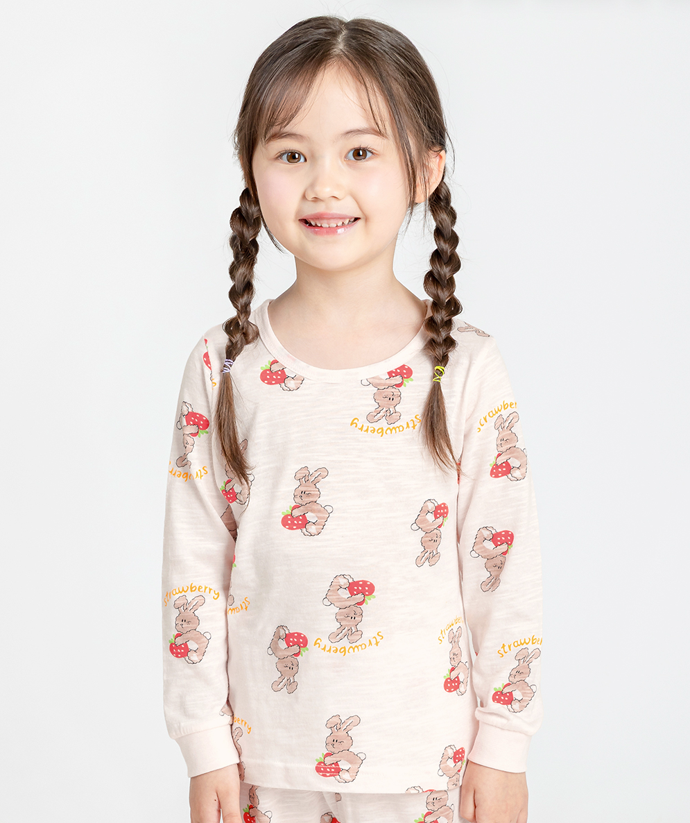 Bunny Loves Berries Long Sleeve Set