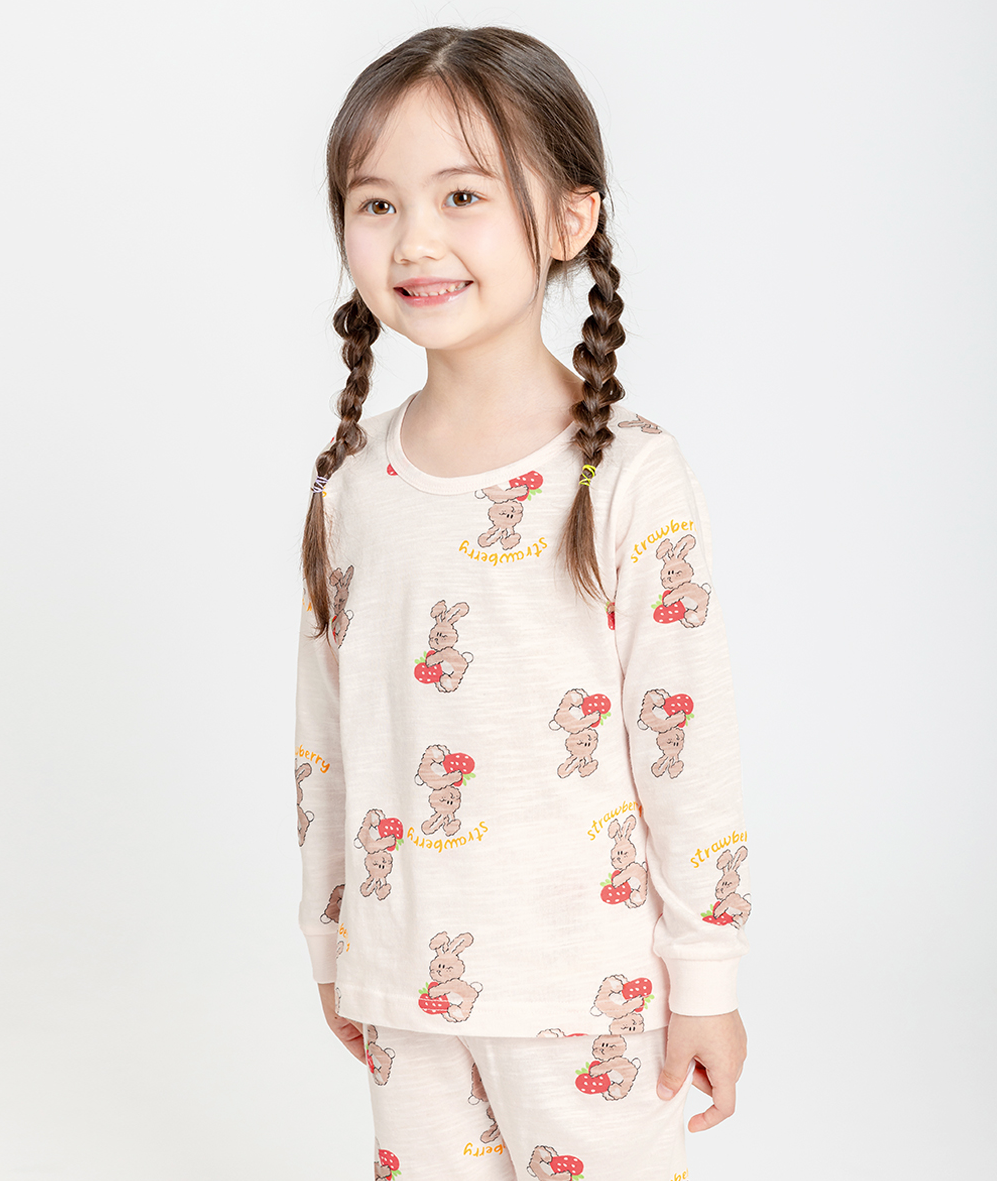 Bunny Loves Berries Long Sleeve Set