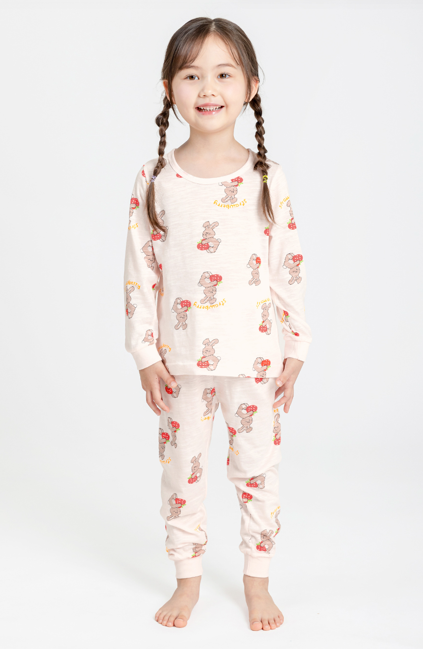 Bunny Loves Berries Long Sleeve Set