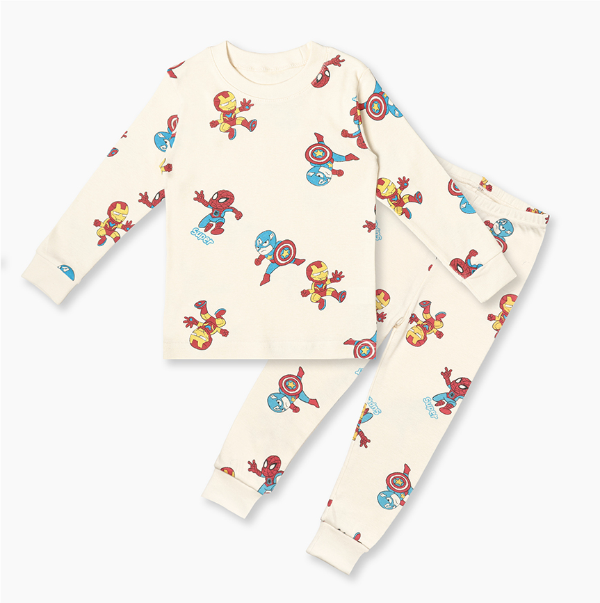 Super Friends in Action Long Sleeve Set