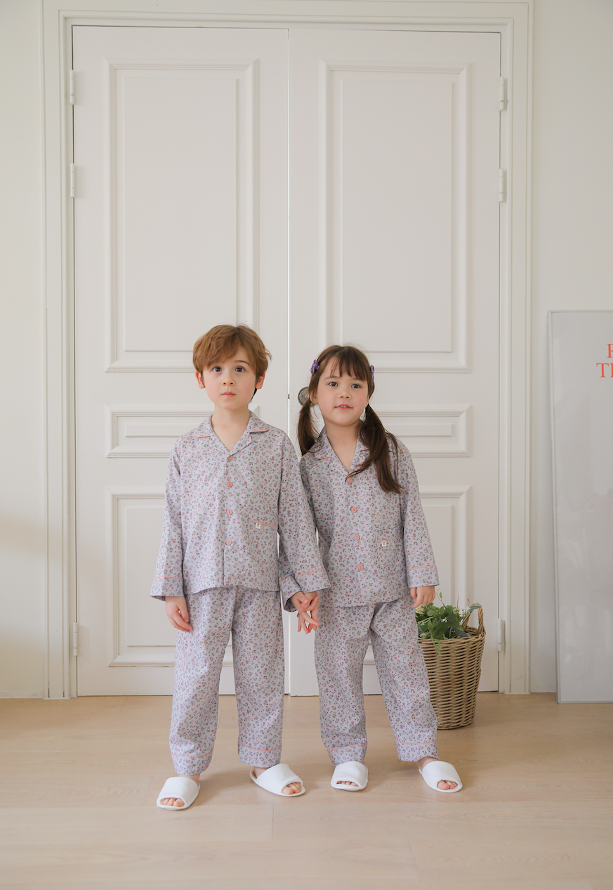 Secret Bunny Garden Collared Long Sleeve Set