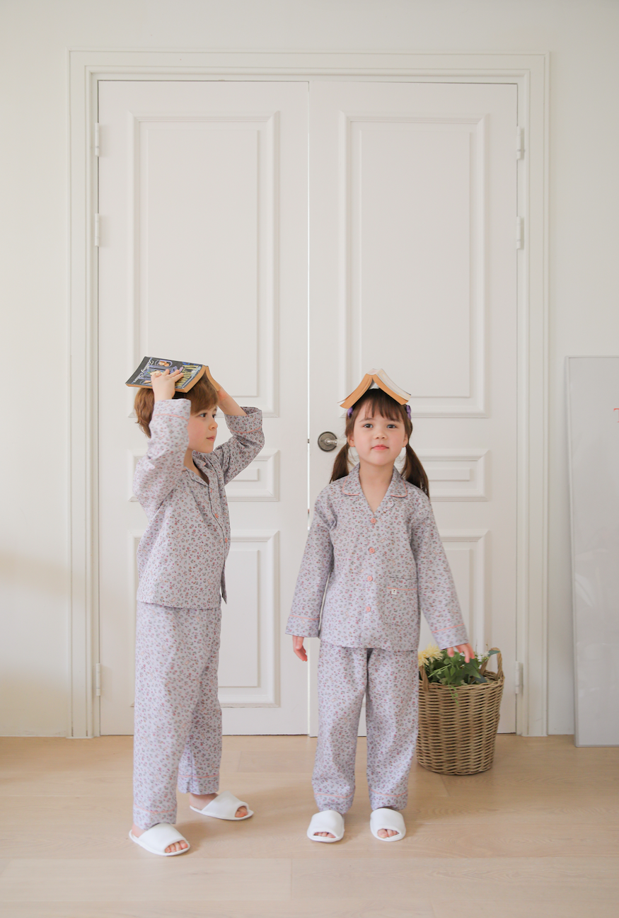 Secret Bunny Garden Collared Long Sleeve Set