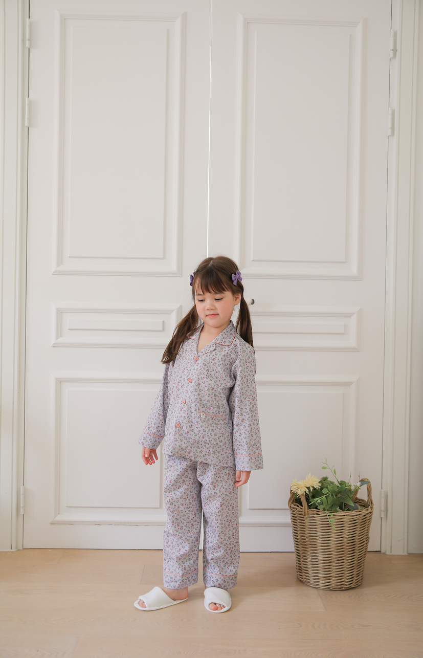 Secret Bunny Garden Collared Long Sleeve Set