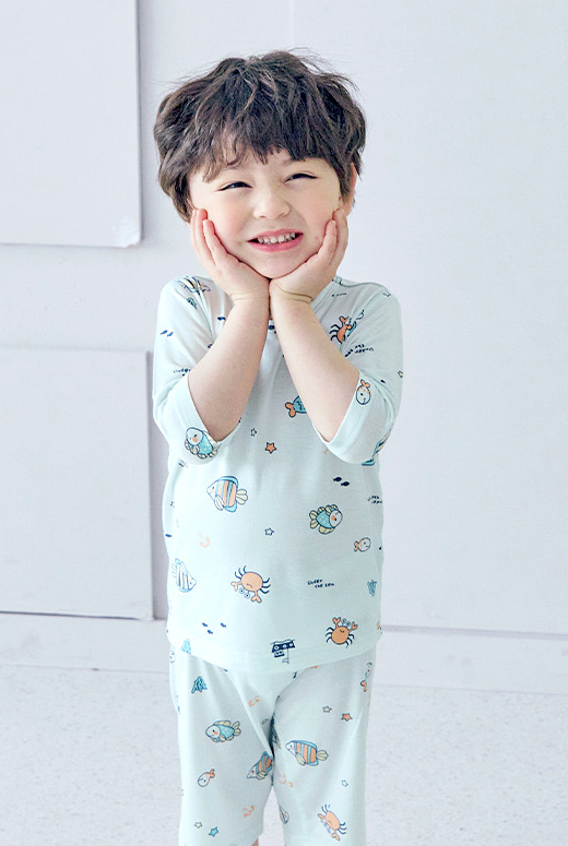 Ocean Family Modal Short Sleeve Set