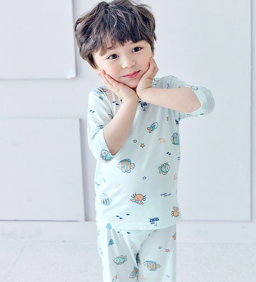 Ocean Family Modal Short Sleeve Set